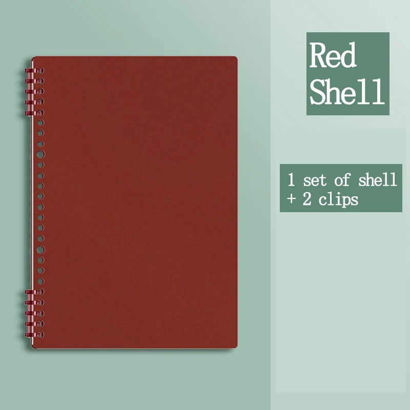 Loose Leaf Notebook refillable page Diary Planner Office School Supplies Stationery cute gel pen student writing a5 kawaii shell