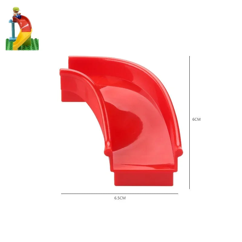 Big Building Blocks Slide Stair Swing Seesaw Ferris Wheel Series Compatible Duploe Large Brick Children Educational Toy Kid Gift