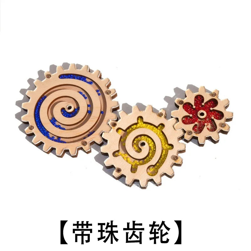 DIY Busy Board Montessori Hot  Air Dalloon Carriage Door Educational Toy Wood Chip Graphic Pairing Wooden Part For Childre Gifts