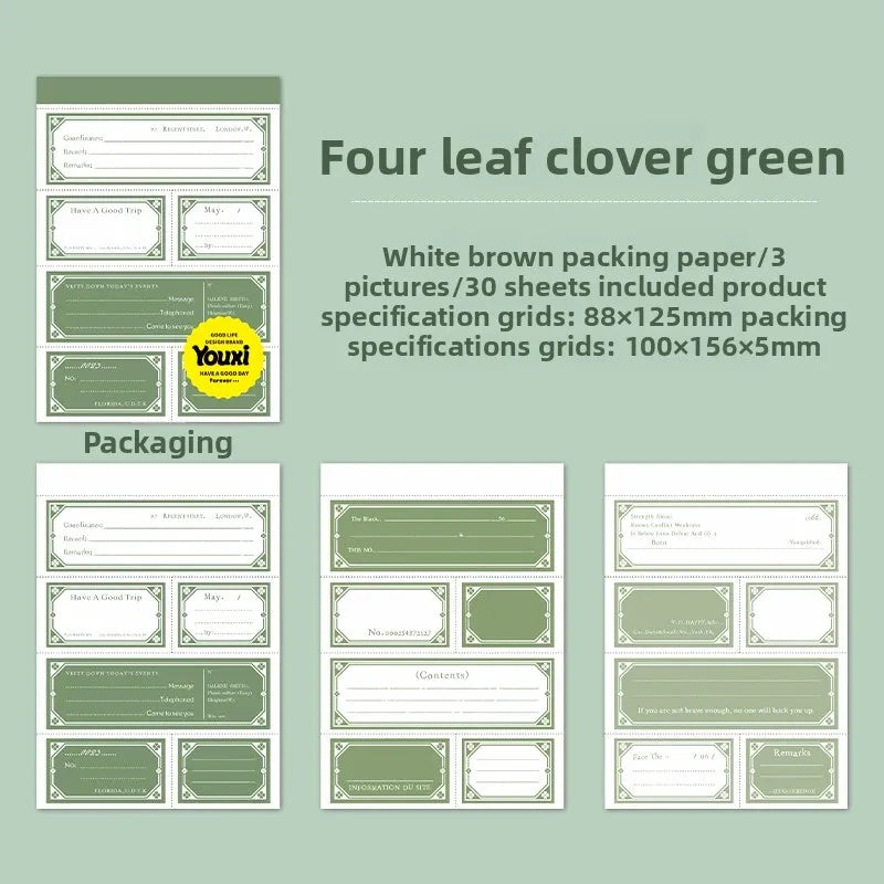 Journal GO 30pcs Vintage Label Paper Sticker Tag Scrapbooking Junk Journal Kits Crafts Classification Retro Label Stickers