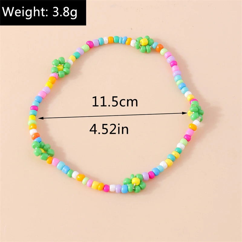 Zafira Anklets - Bohemian Colorful Handmade Beads Anklets for Women Summer Beach Ankle Bracelet Foot Leg Chain Female Girls Jewelry Accessories