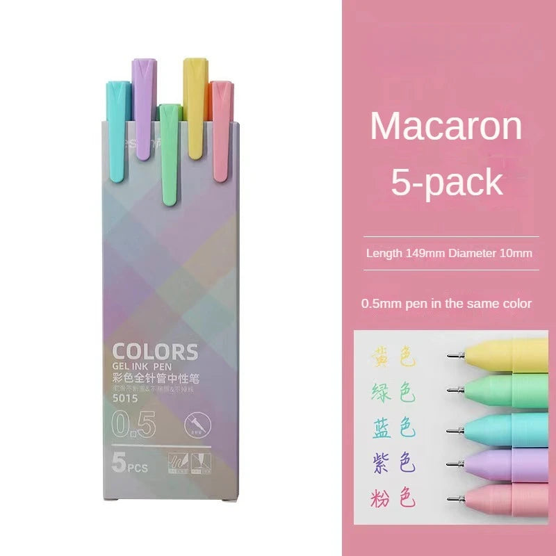 30 Colors Hand Account Gel Pen Morandi Macaron Retro Color Gel Pen Ins Simple Student Only Japanese Style Notes korean stationer