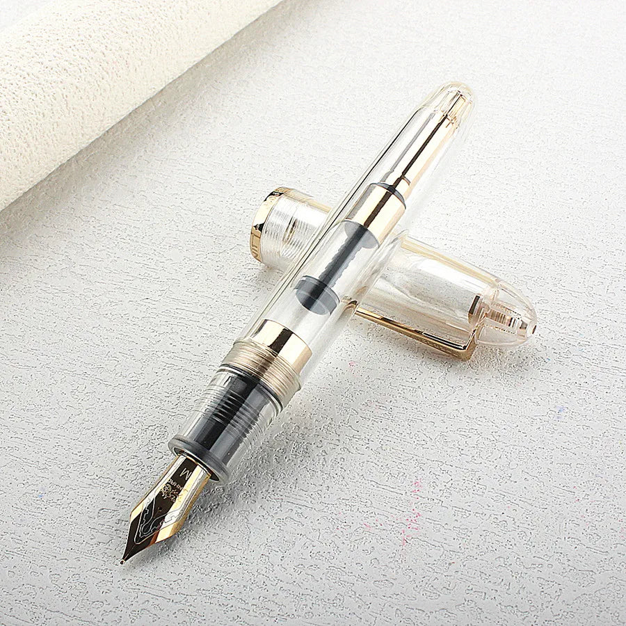 Jinhao 82/9019/100 Fountain Pen Transparency Spin Pen Popular EF F M NIB Business Office School Supplies Writing Stationery