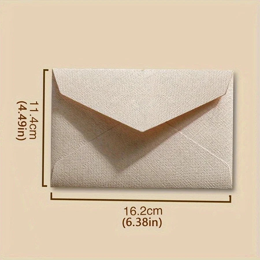 Vintage Envelopes Letter Writing Stamp Wax Seal Stickers Postcards Wedding Gift Wrap Envelopes