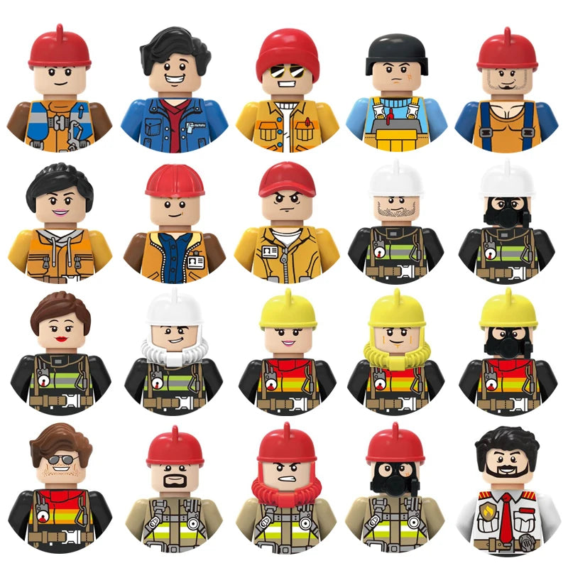 Building block toys, mini figures, character action figures, city people, building block accessory sets, children's gifts