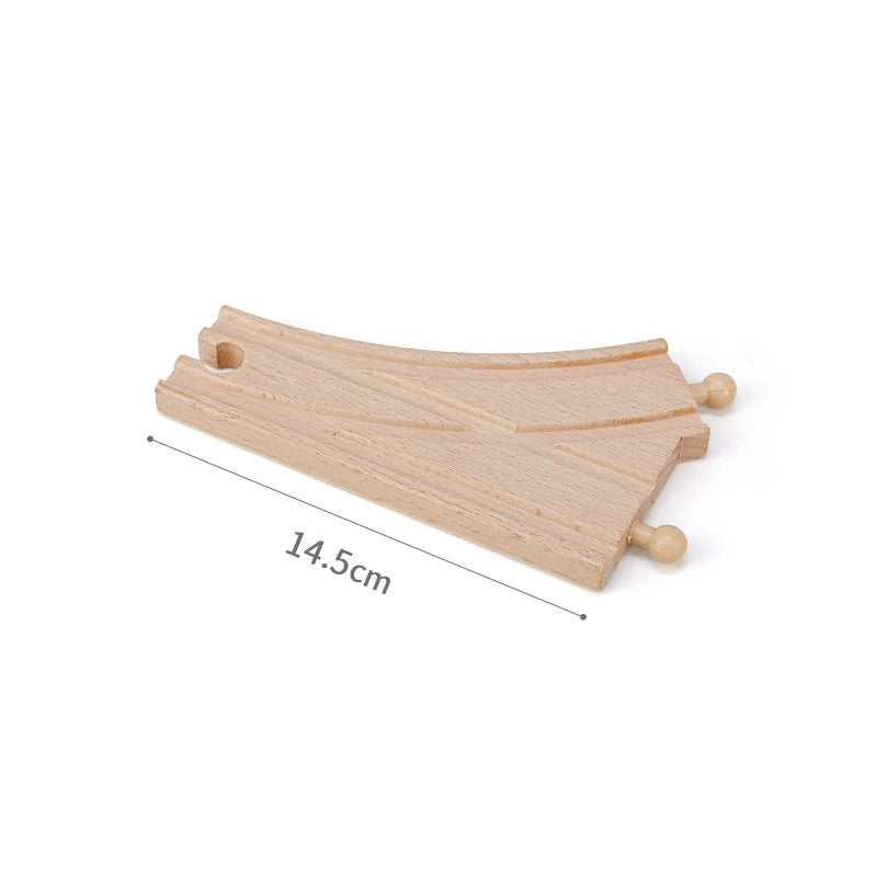 Wooden Train Rail Kinds Of Wooden Train Track Connector Adapter Fit for All Brands Wood Tracks Educational Toys For Kids Gift