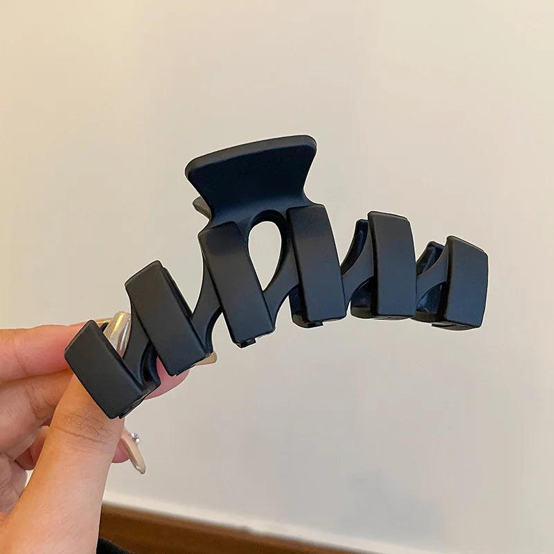 Clawra - Black Series big Hair Clip for women Simplicity Ponytail Clip Women Fashion Shark Clip Girl Hair Clamp