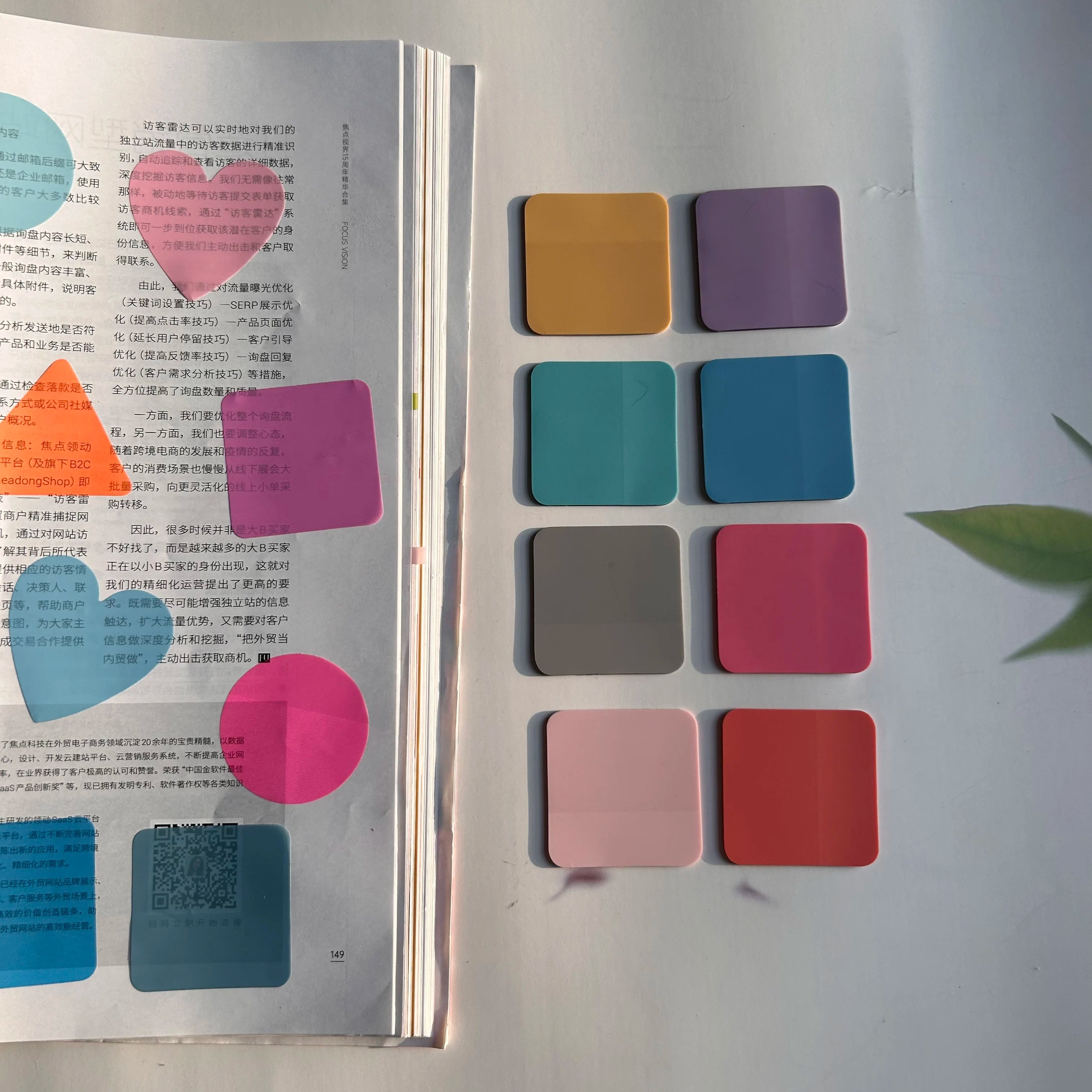 8 Colors 160 Sheets Transparent Sticky Note Memo Pad Scrapes Stickers Waterproof Clear Notepad School Stationery Office Supplie