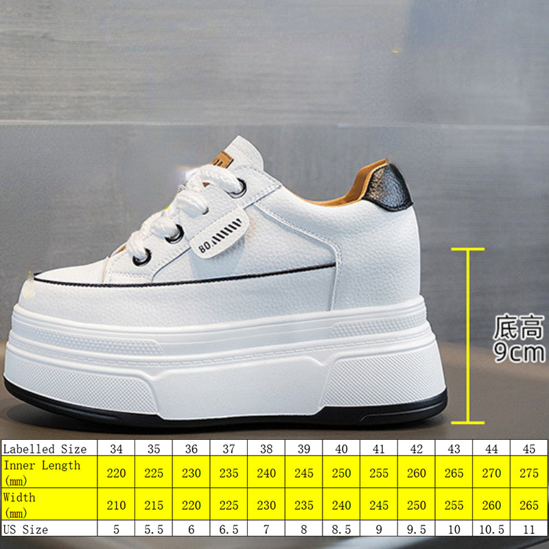 Fujin -  9cm Cow Suede Genuine Leather Women Vulcanized Shoes Platform Wedge Skate Boarding High Brand Heels Casual Summer Shoes