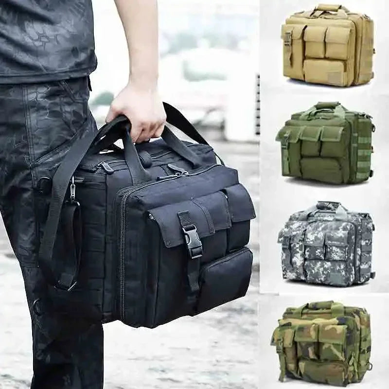 Tactical - Molle Nylon Messenger Shoulder Bag Laptop Handbags Briefcase Outdoor Multifunction Climbing Bag