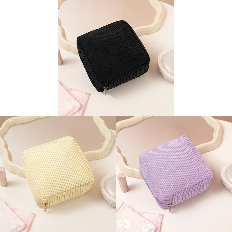 Toiletry - Bag Sanitary Pad Pouch Pad Pouch Cute Cosmetic Storage Pouch Women Small Makeup Bag Cable Case