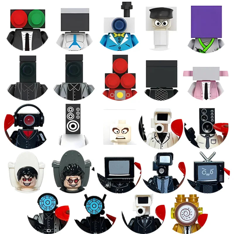 Building block toys, mini figures, character action figures, city people, building block accessory sets, children's gifts